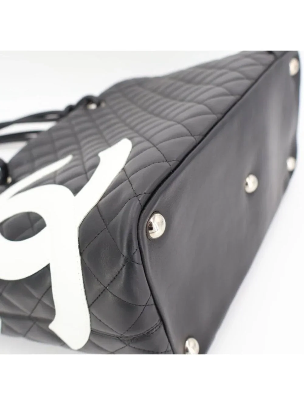 Chanel Cambon Line CC Logo Large Tote Shoulder Bag